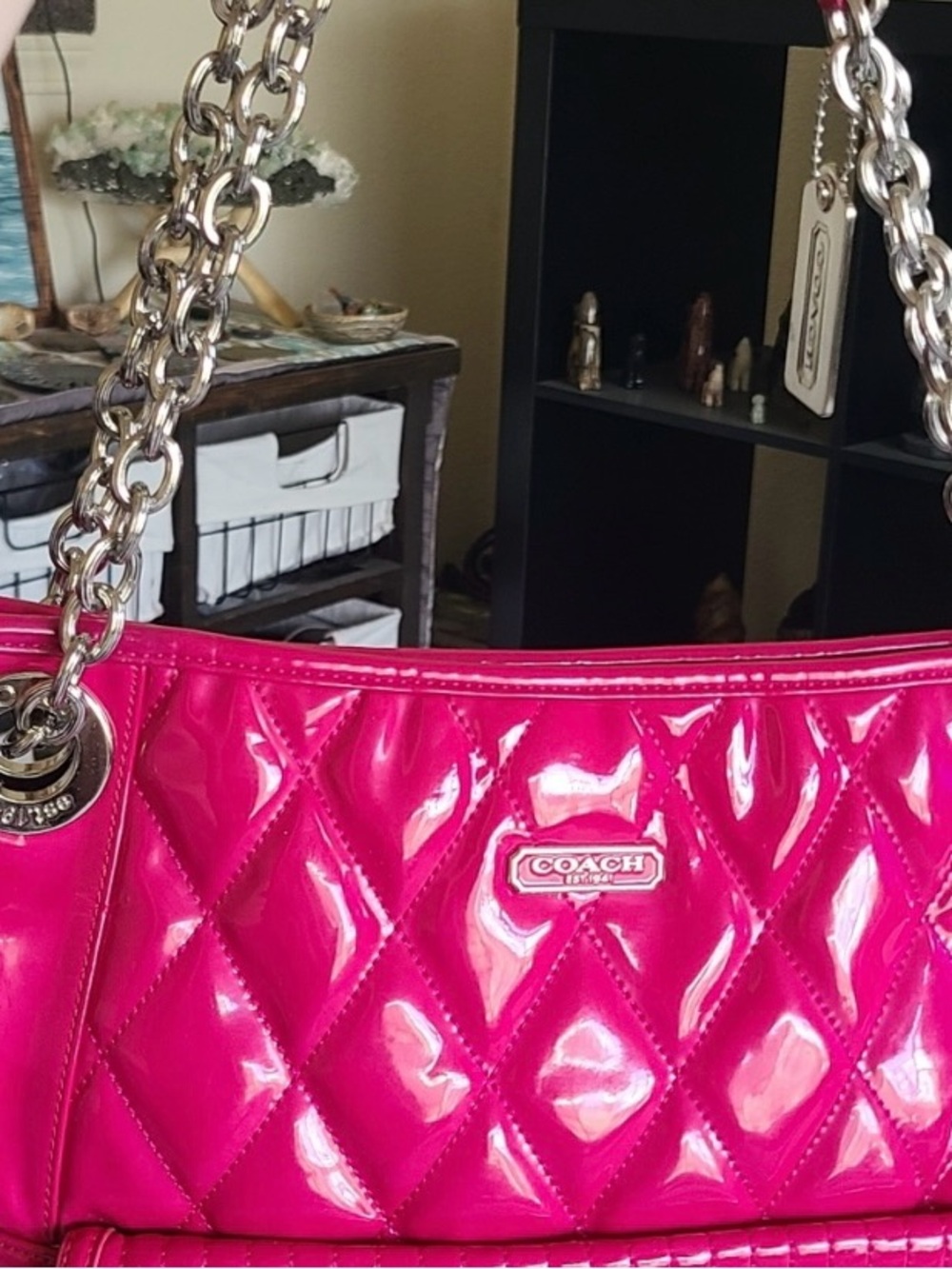 Coach 2011 Poppy Liquid Gloss Slim Tote - Picture 4 of 17